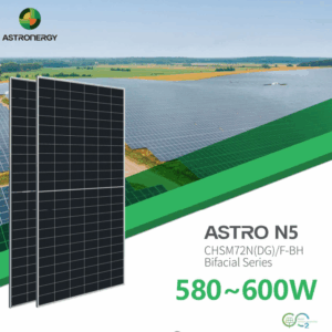 Alternative view of Tấm pin năng lượng mặt trời ASTRO N5 Series 575W| 580W| 585W| N-Type, 02 Mặt kính